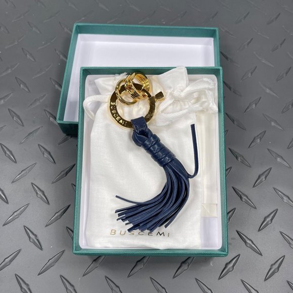 Buscemi Other - Buscemi Unisex Fringe Keyholder Ocean Leather